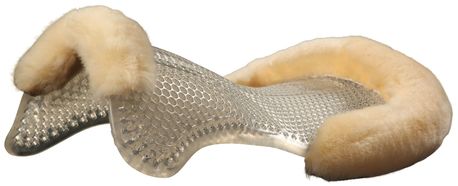 ACAVALLO GEL PAD & FRONT RISER SHEEPSKIN CUT OUT JUST GEL,TRANSPARENT-NATURAL ACAVALLO GEL PAD & FRONT RISER SHEEPSKIN CUT OUT JUST GEL,TRANSPARENT-NATURAL